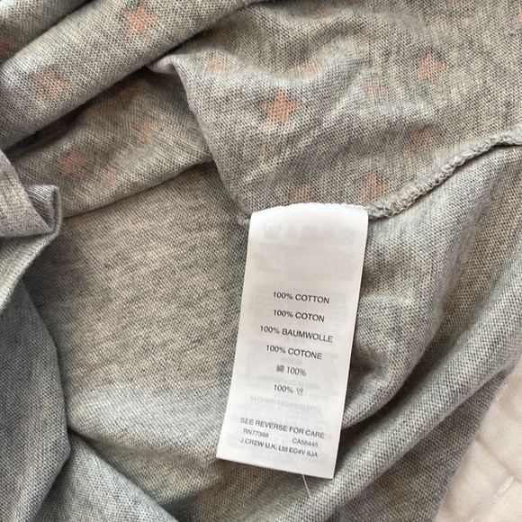 Crewcuts stars tee navy trim grey sleeves and bronze glitter stars size 12 years - Picture 8 of 9